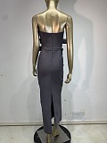 Strapless Bow Bandage Maxi Dress