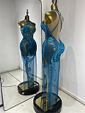 Blue Mermaid Prom Dress