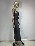 Strapless Bow Bandage Maxi Dress