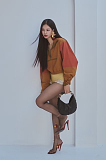 CASSANDRE Cropped Windbreaker in Nylon Faille