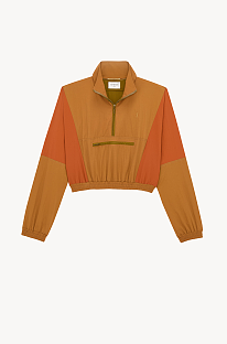 CASSANDRE Cropped Windbreaker in Nylon Faille