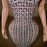 Spaghetti Straps Square Fully Rhinestone Evening Dresses