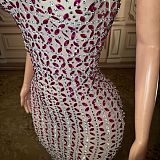 Spaghetti Straps Square Fully Rhinestone Evening Dresses
