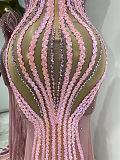 Blush Siren Illusion Gown