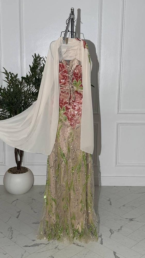 Luxury Sequin Evening Dress(orange)