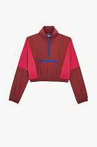 CASSANDRE Cropped Windbreaker in Nylon Faille