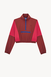 CASSANDRE Cropped Windbreaker in Nylon Faille