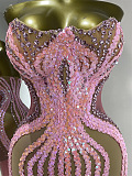 Blush Siren Illusion Gown
