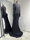 Sequins Gown with Flared Hem