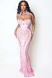 Blush Siren Illusion Gown