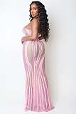 Blush Siren Illusion Gown