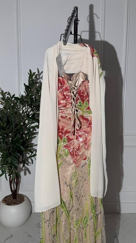 Luxury Sequin Evening Dress(orange)