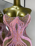 Blush Siren Illusion Gown