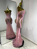 Blush Siren Illusion Gown