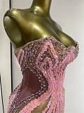 Blush Siren Illusion Gown