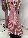 Blush Siren Illusion Gown