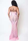 Blush Siren Illusion Gown
