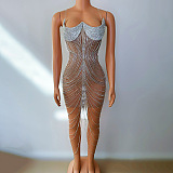 Form-fitting Mesh Dress