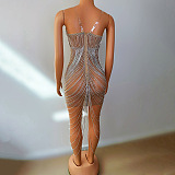Form-fitting Mesh Dress