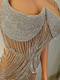 Form-fitting Mesh Dress