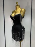 Backless Spaghetti Strap Bodycon Sleeveless Bandage Prom Gown