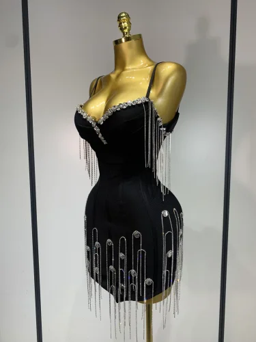 Backless Spaghetti Strap Bodycon Sleeveless Bandage Prom Gown