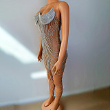 Form-fitting Mesh Dress