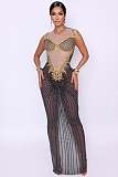 Sparkly Rhinestone Mesh Bodycon Dress