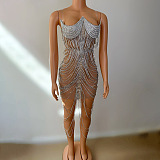 Form-fitting Mesh Dress