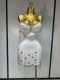 Backless Spaghetti Strap Bodycon Sleeveless Bandage Prom Gown