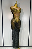 Sparkly Rhinestone Mesh Bodycon Dress