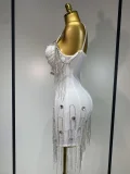 Backless Spaghetti Strap Bodycon Sleeveless Bandage Prom Gown