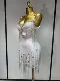 Backless Spaghetti Strap Bodycon Sleeveless Bandage Prom Gown