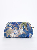Vacation Style Embroidered Flower Fabric Women's Pillow Bag