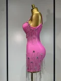 Backless Spaghetti Strap Bodycon Sleeveless Bandage Prom Gown