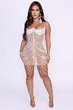 Form-fitting Mesh Dress