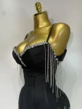 Backless Spaghetti Strap Bodycon Sleeveless Bandage Prom Gown