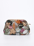 Vacation Style Embroidered Flower Fabric Women's Pillow Bag