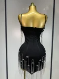 Backless Spaghetti Strap Bodycon Sleeveless Bandage Prom Gown