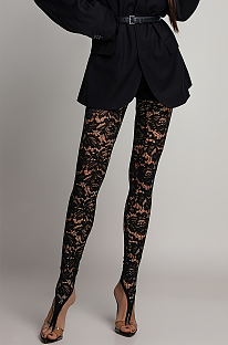 Patchwork Lace Pencil Pants