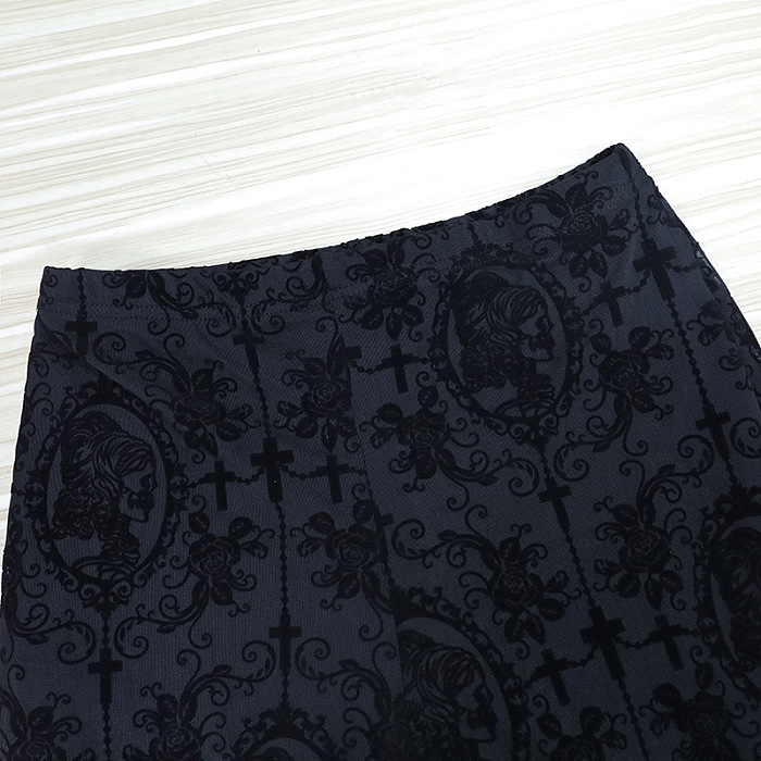 Lace Flared Hem Pants