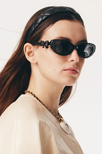 Oval Sunglasses with Bows
