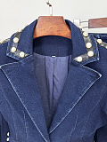 Pearl-Embellished Blazer Suit