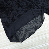 Lace Flared Hem Pants
