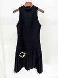 Back Zipper Mini Dress