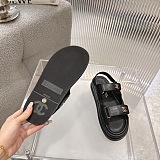 Slingback Sandals with Logo