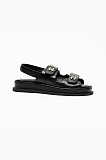 Slingback Sandals with Logo