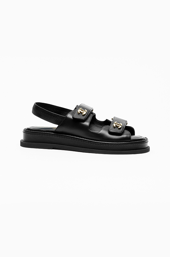 Slingback Sandals with Logo