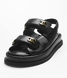 Slingback Sandals with Logo