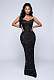 Shinny Fabric Sculpted Gown